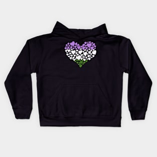 Genderqueer heart Kids Hoodie